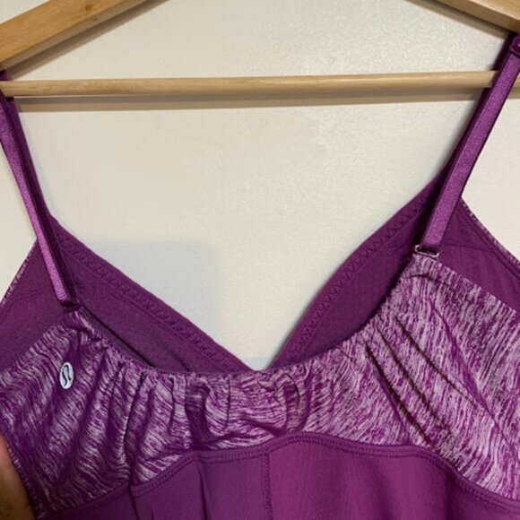 Lululemon Athletica Purple Built-in Shelf Bra Women's Tank Top Size 8 - Picture 7 of 8